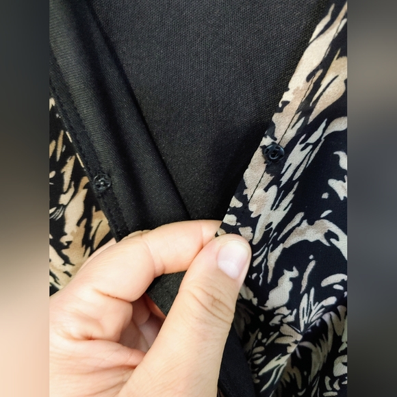 Entro Black & Tan Ruffle Romper - Picture 8 of 10